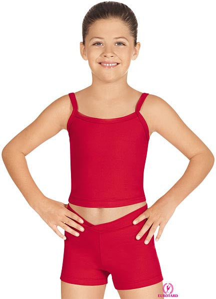 Child Cotton/Lycra "V" Front Booty Shorts (46754c)